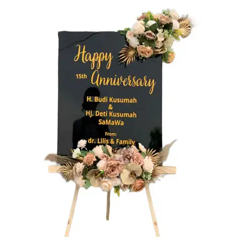 Papan Bunga Akrilik Tampung