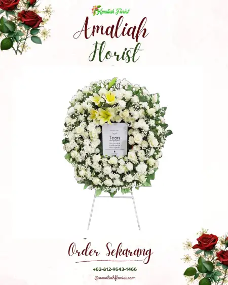 Krans Bunga Duka Tampung